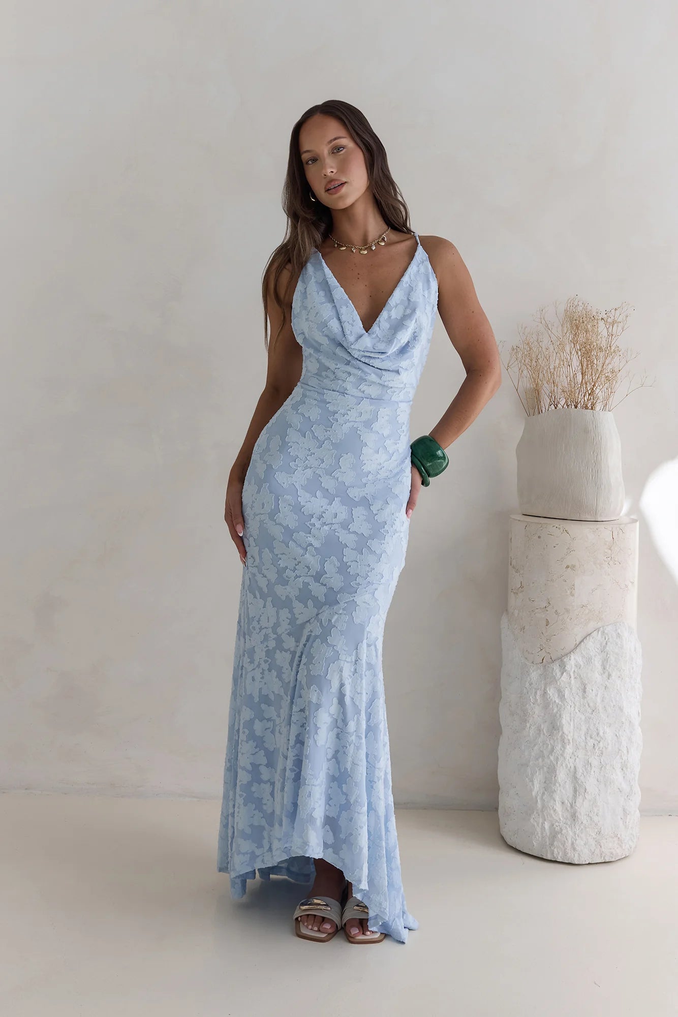 Tales From The Riviera Maxi Dress Blue