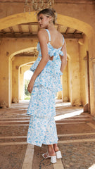 Page Maxi Dress - Blue Floral